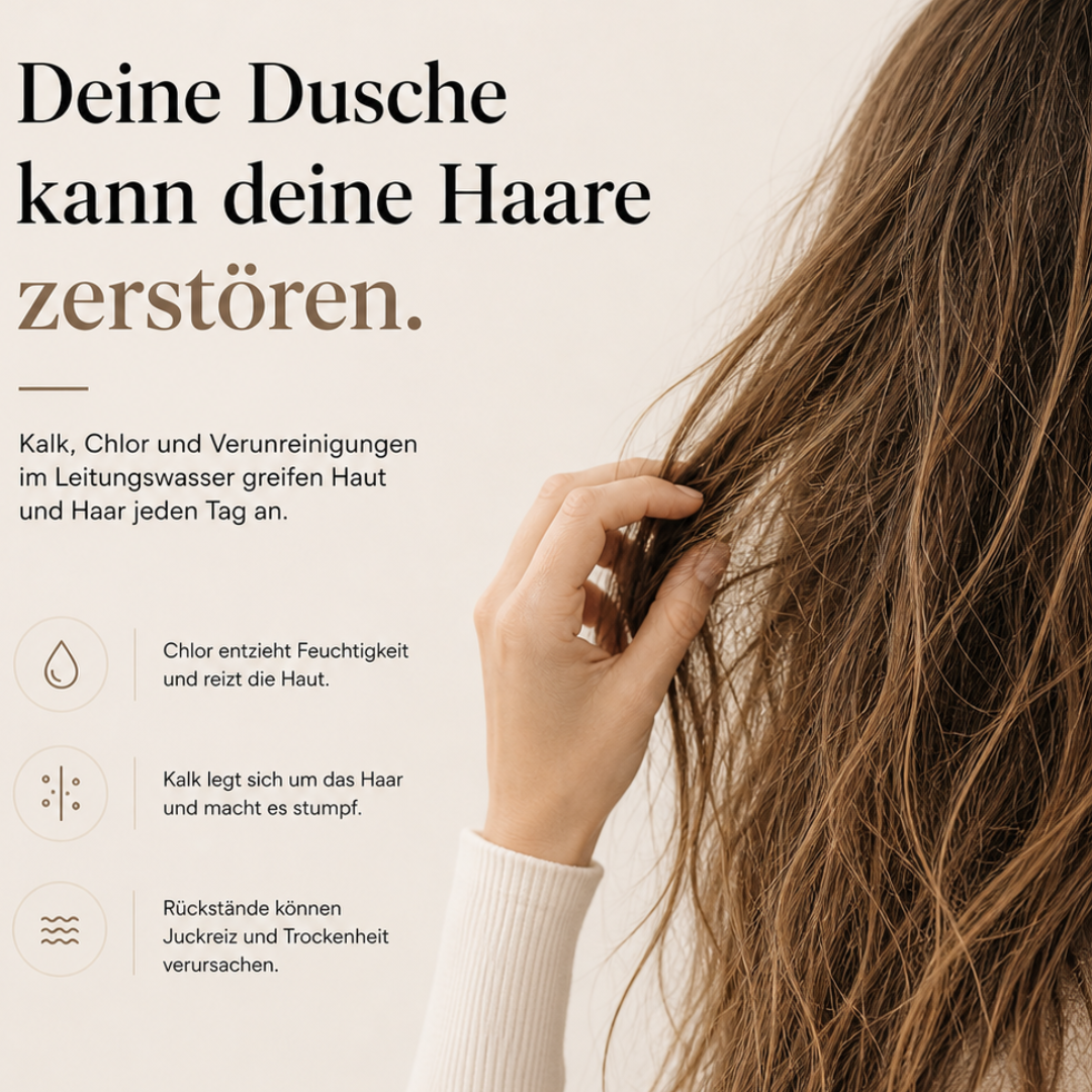 HelloClear - Duschkopf mit austauschbarem Aktivkohlefilter